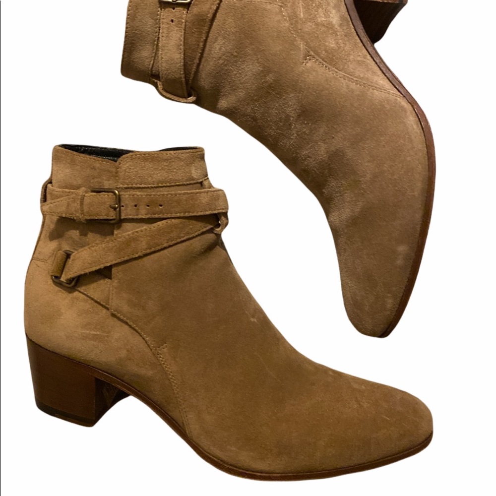 Saint Laurent Suede Ankle Boots